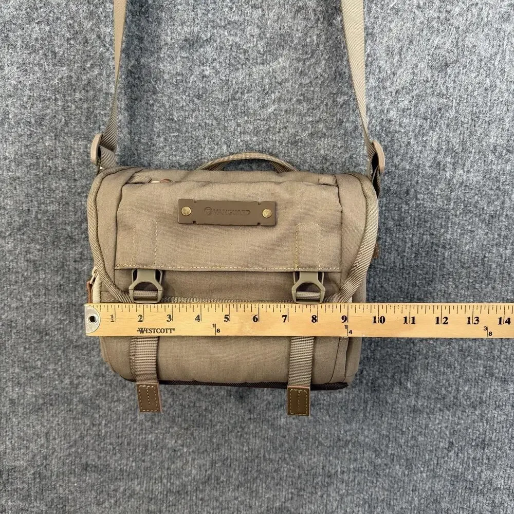 Vanguard VEO 21M Camera Messenger Bag Beige Padded Polyester Rain Cover Strap